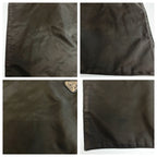 Prada Tessuto Black Silver Nylon Tote Shoulder — view 5