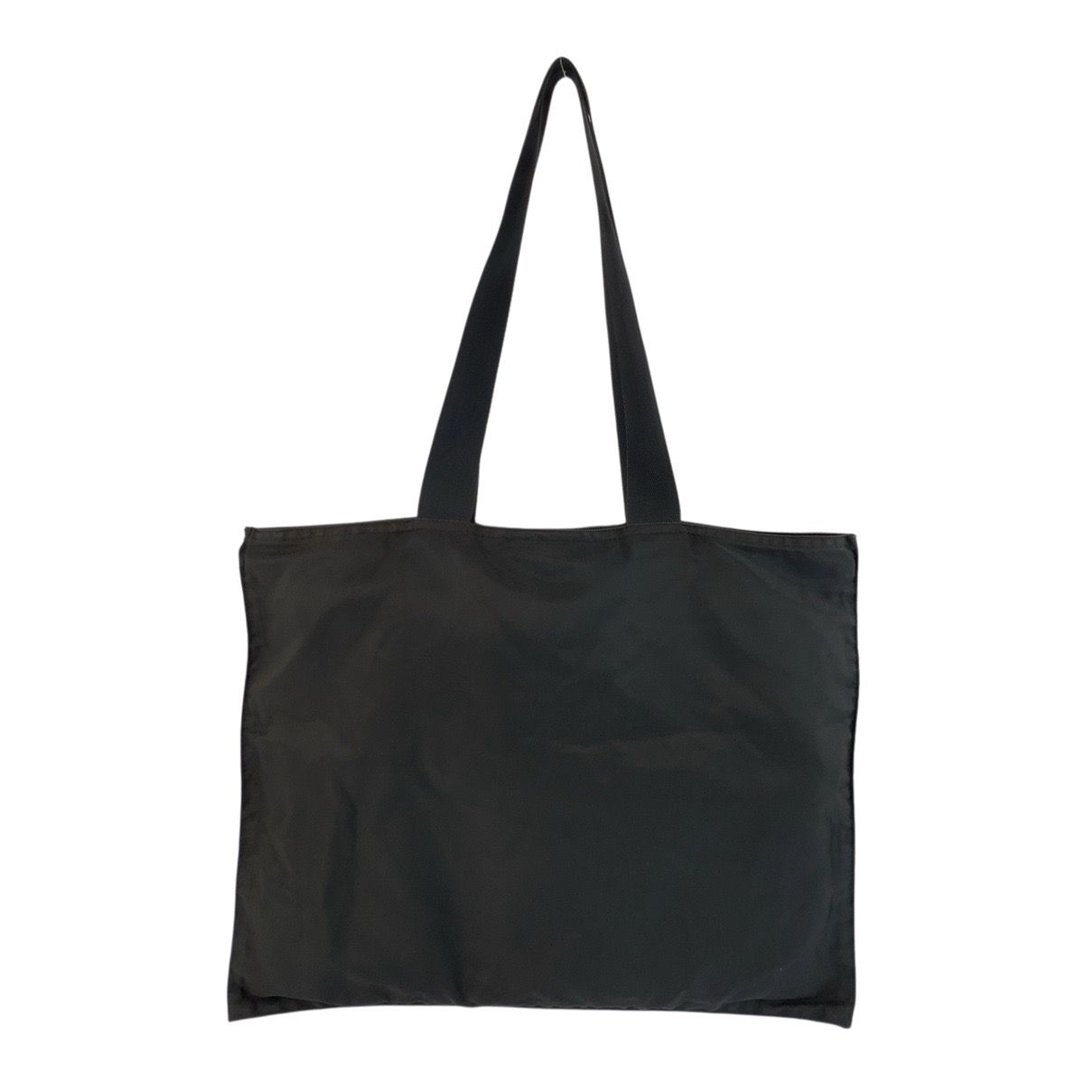 Prada Tessuto Black Silver Nylon Tote Shoulder — view 2