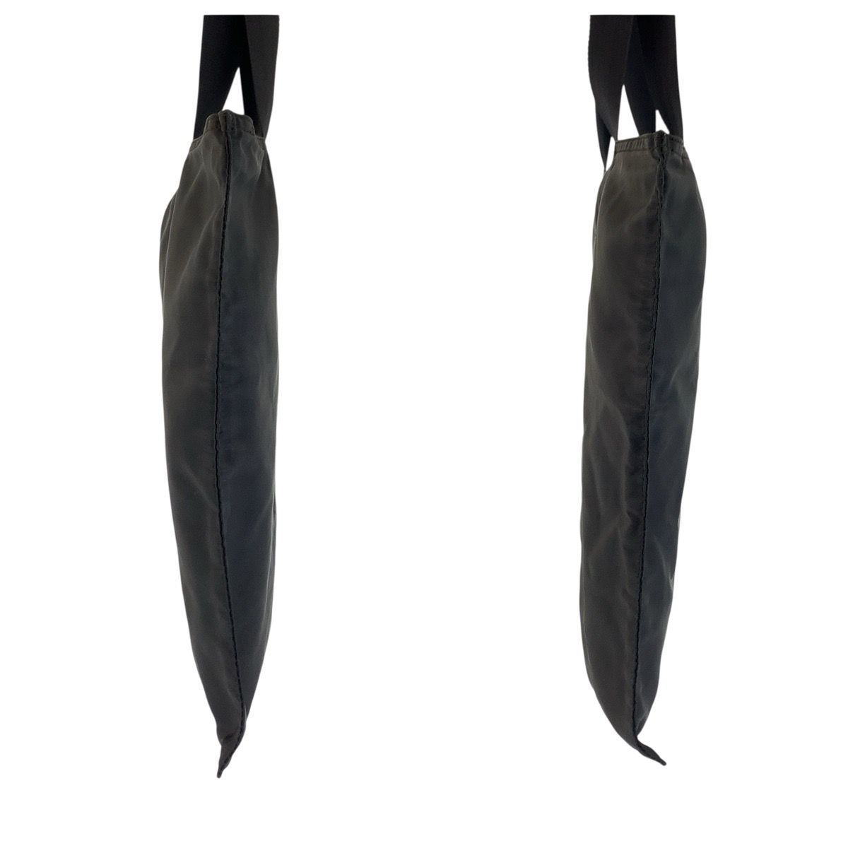Prada Tessuto Black Silver Nylon Tote Shoulder — view 8