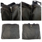 Prada Tessuto Black Silver Nylon Tote Shoulder — view 6