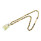 Chanel Perfume Bottle Chain Pendant Gold Plated Plastic — view 2
