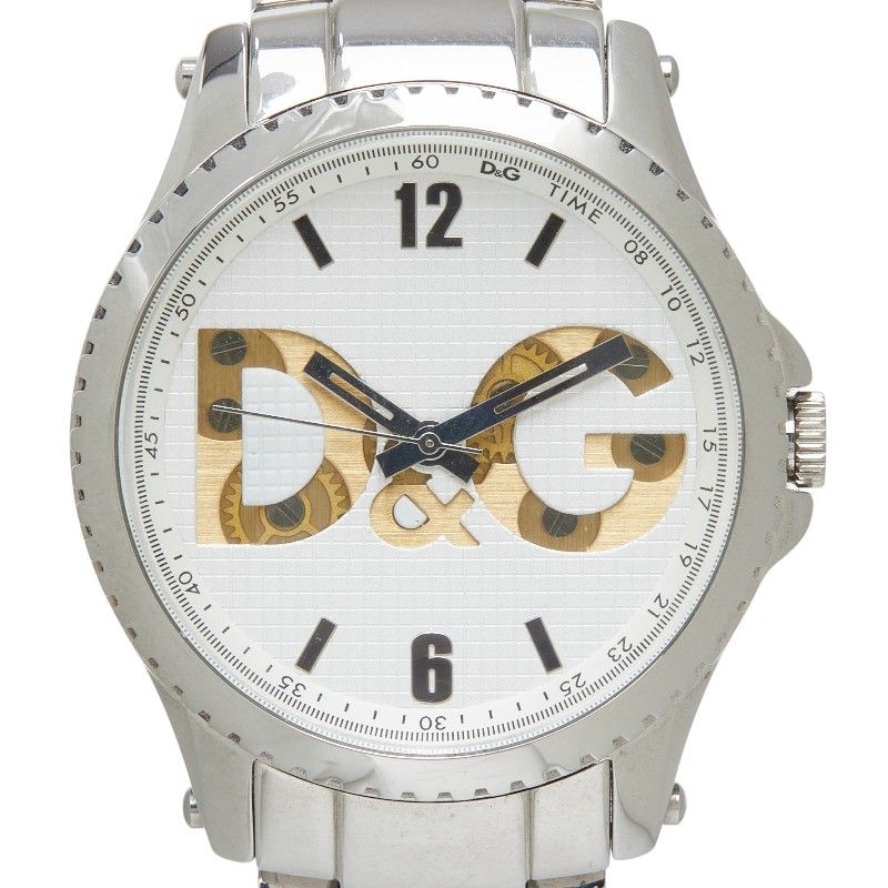 Dolce & Gabbana Sestrill Watch White Silver Stainless Steel &