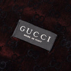 Gucci GG Pattern Shawl Wine Red Velour 1- Scarf — view 3