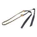 Chanel CC Logo Chain Belt Black Gold Leather Plated
