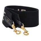 Celine Logo Shoulder Strap Black Canvas Leather — view 2