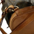 Louis Vuitton Monogram Montsouris MM Backpack Brown Leather — view 7