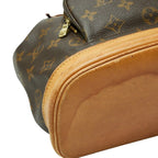 Louis Vuitton Monogram Montsouris MM Backpack Brown Leather — view 5