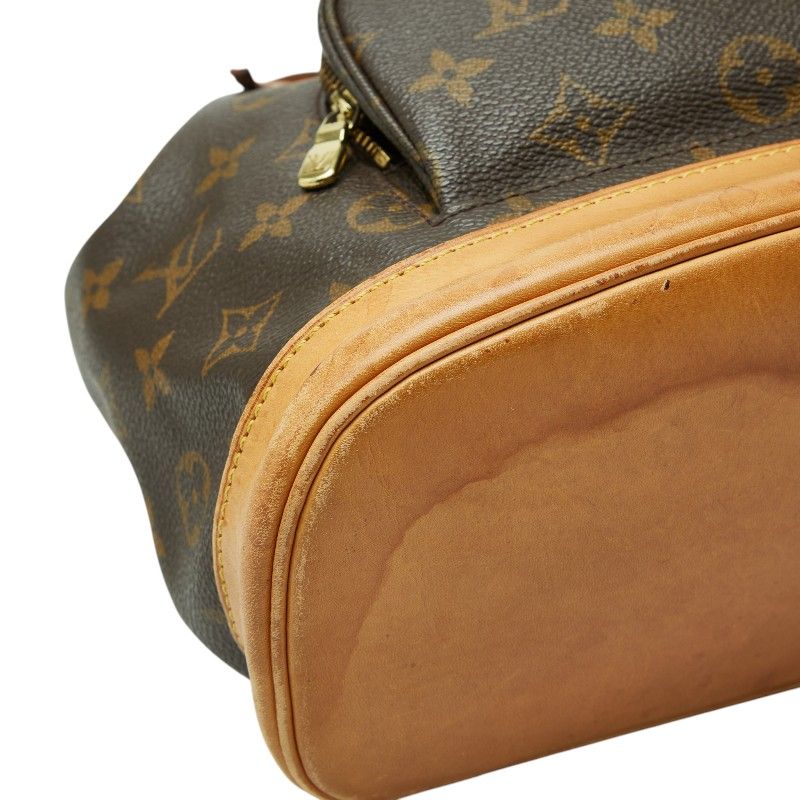 Louis Vuitton Monogram Montsouris MM Backpack Brown Leather — view 5