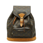 Louis Vuitton Monogram Montsouris MM Backpack Brown Leather