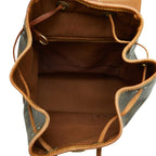 Louis Vuitton Monogram Montsouris MM Backpack Brown Leather — view 8
