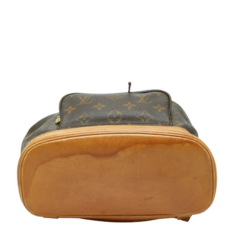 Louis Vuitton Monogram Montsouris MM Backpack Brown Leather