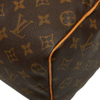 Louis Vuitton Monogram Speedy 25 Mini Boston Bag Brown Leather — view 5