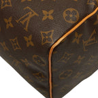 Louis Vuitton Monogram Speedy 25 Mini Boston Bag Brown Leather — view 7