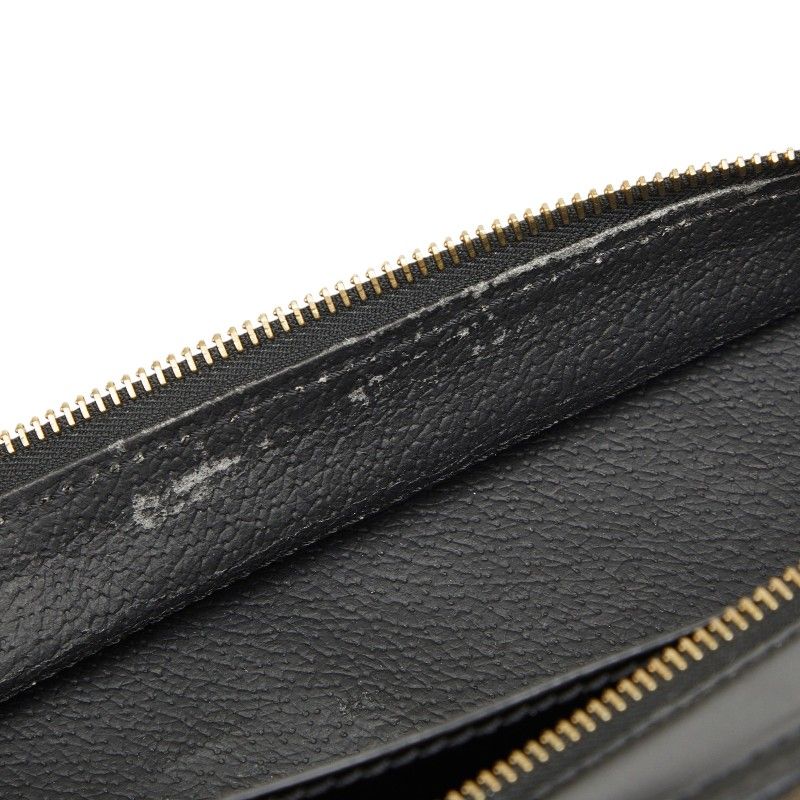 Celine Macadam Handbag Business Bag Black Brown Leather — view 8