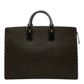 Celine Macadam Handbag Business Bag Black Brown Leather