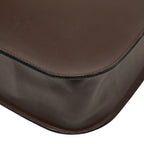 Chanel Vintage Logo Triple Strand Handle Tote Brown Leather — view 6