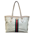 Gucci Ophidia Tote GG Supreme Canvas Leather