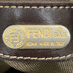 Fendi Zucca Shoulder Bag Canvas Leather — view 4
