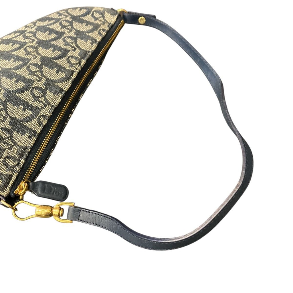 Dior Saddle Bag Trotter Cotton Leather — view 9