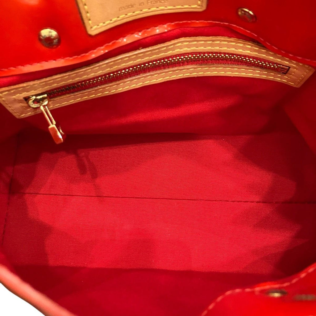 Louis Vuitton Monogram Vernis Reed PM Handbag Enamel Leather — view 6