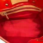 Louis Vuitton Monogram Vernis Reed PM Handbag Enamel Leather — view 6