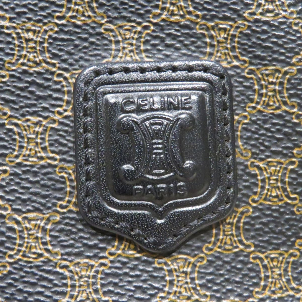 Celine Macadam Pattern Vanity Bag Leather — view 9