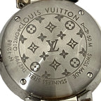 Louis Vuitton Tambour Monogram PM Vernis Watch SS Leather Quartz White Dial — view 5