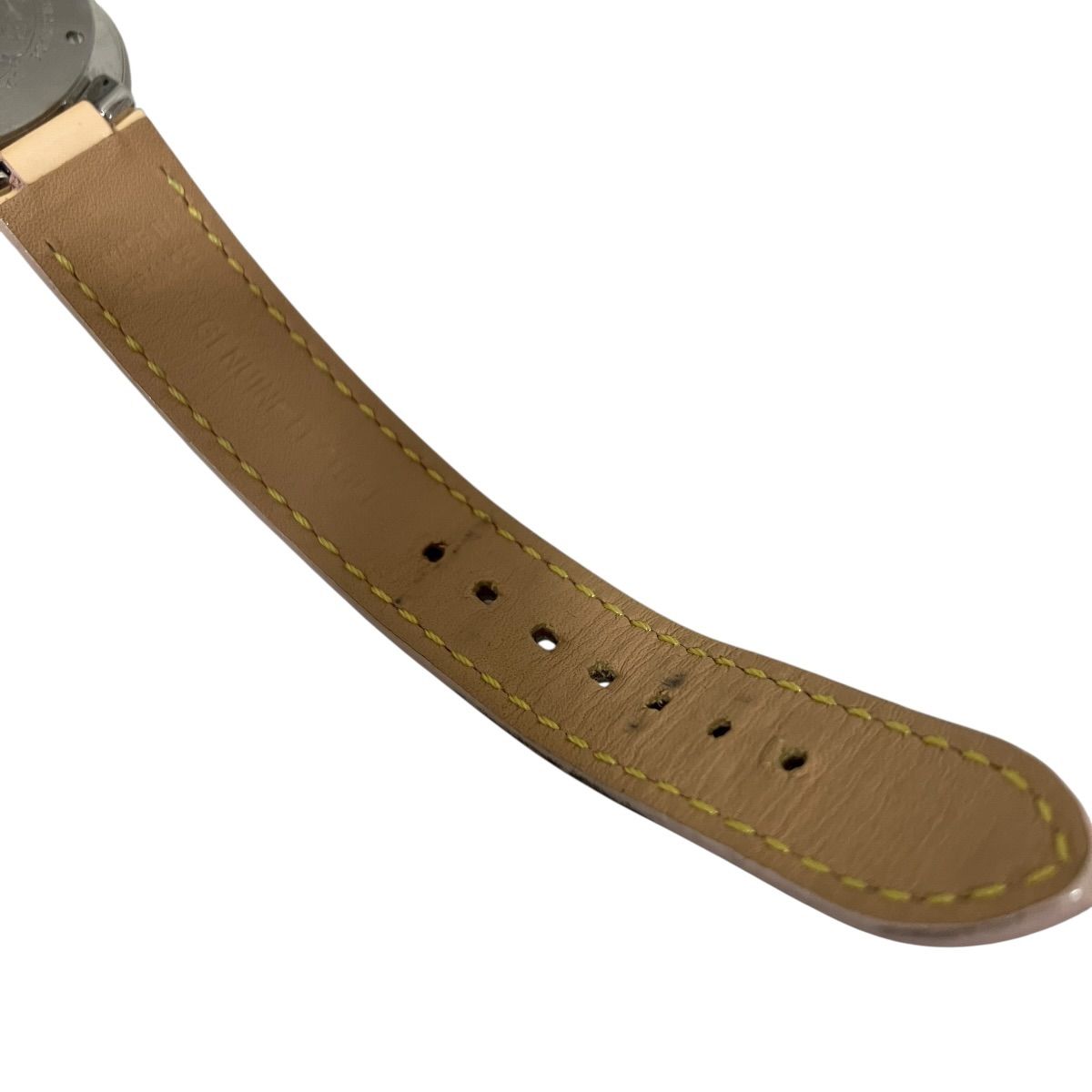Louis Vuitton Tambour Monogram PM Vernis Watch SS Leather Quartz White Dial — view 8