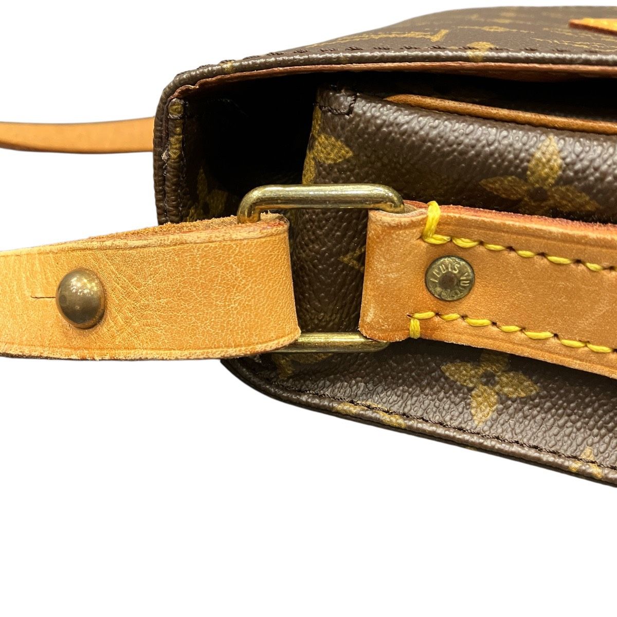 Louis Vuitton Monogram Shoulder Bag Leather — view 7