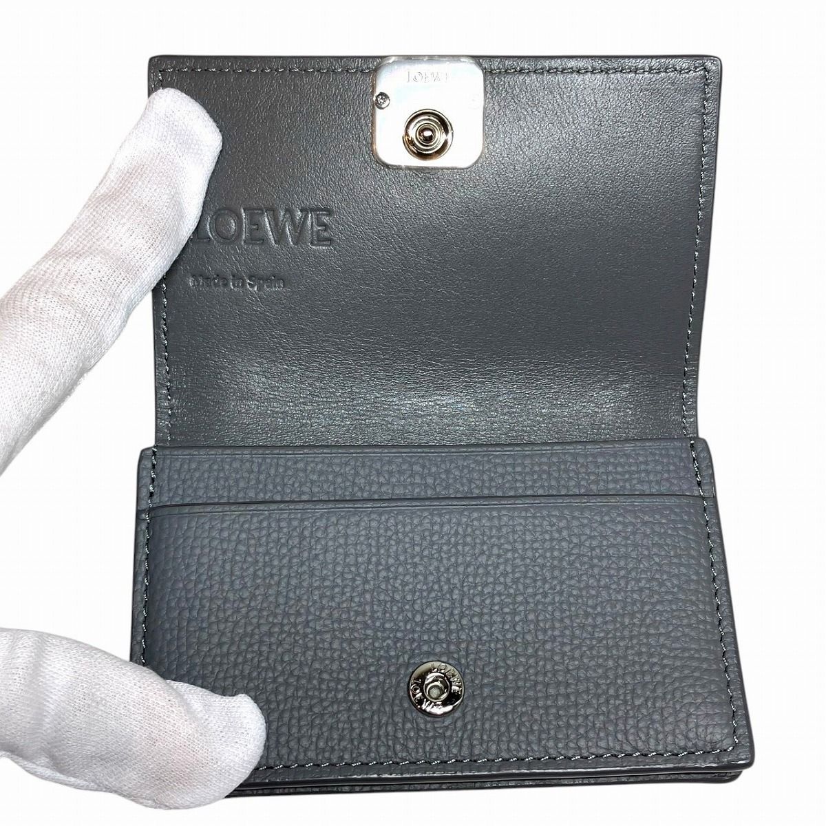 Loewe Anagram Business Card Holder Leather — view 3