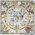 Hermes Carre 90 les Mythologies Des Hommes Rouges Legend of Brown Scarf Silk
