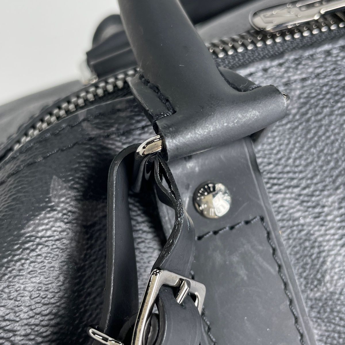 Louis Vuitton Keepall Bandouliere 50 2-Way Split Boston Bag Monogram Eclipse — view 8