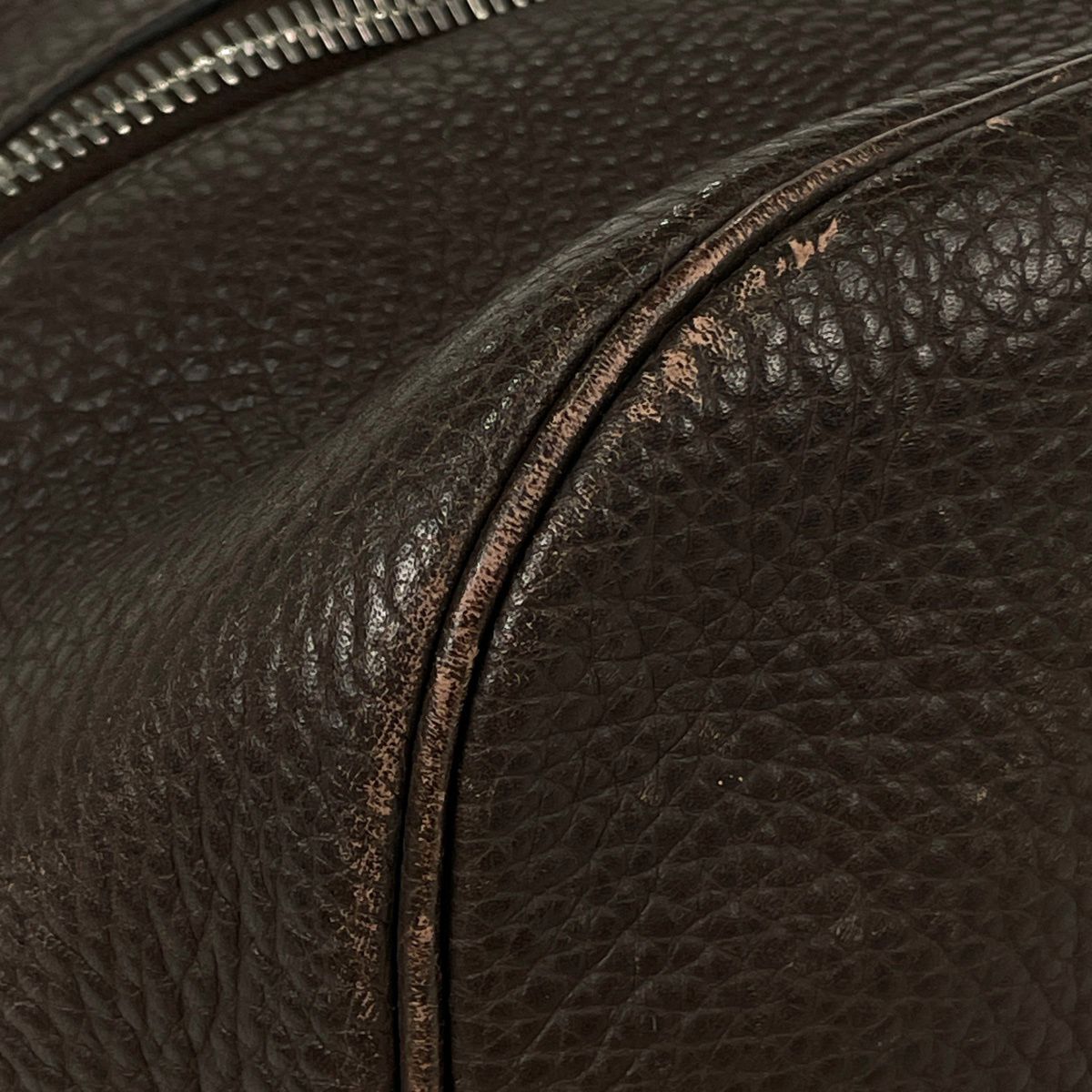 Hermes Victoria 43 Boston Bag Taurillon Clemence Brown — view 5