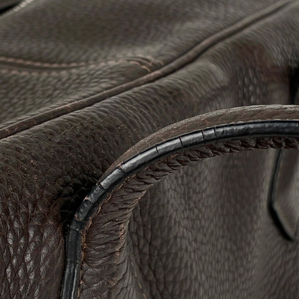 Hermes Victoria 43 Boston Bag Taurillon Clemence Brown — view 7