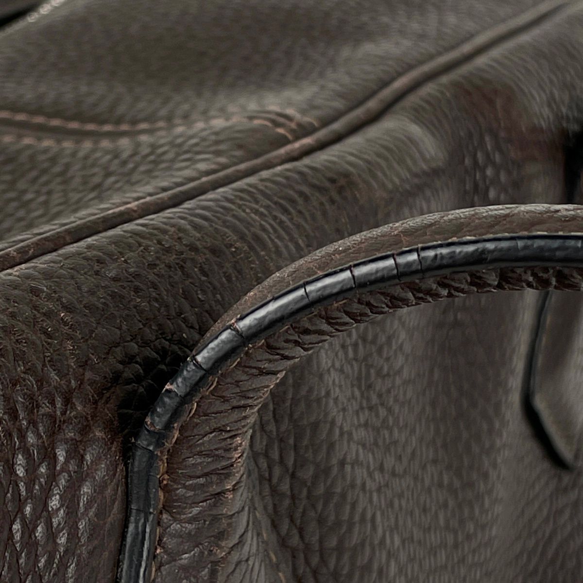 Hermes Victoria 43 Boston Bag Taurillon Clemence Brown — view 7