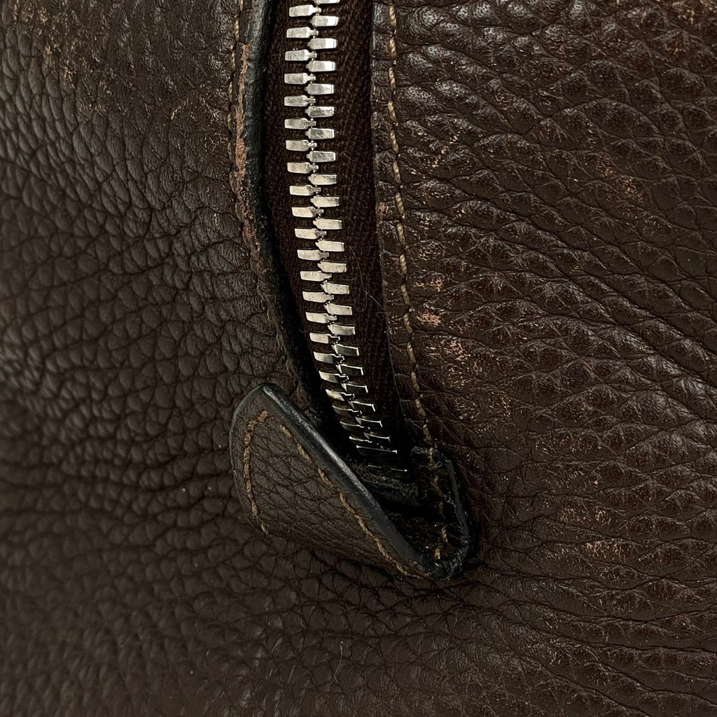 Hermes Victoria 43 Boston Bag Taurillon Clemence Brown — view 4