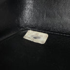 Chanel Mini Quilted Single Flap Chain Shoulder Bag CC Logo Fabric Black — view 8