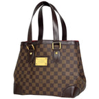 Louis Vuitton Hampstead PM Shoulder Bag Tote Damier Brown