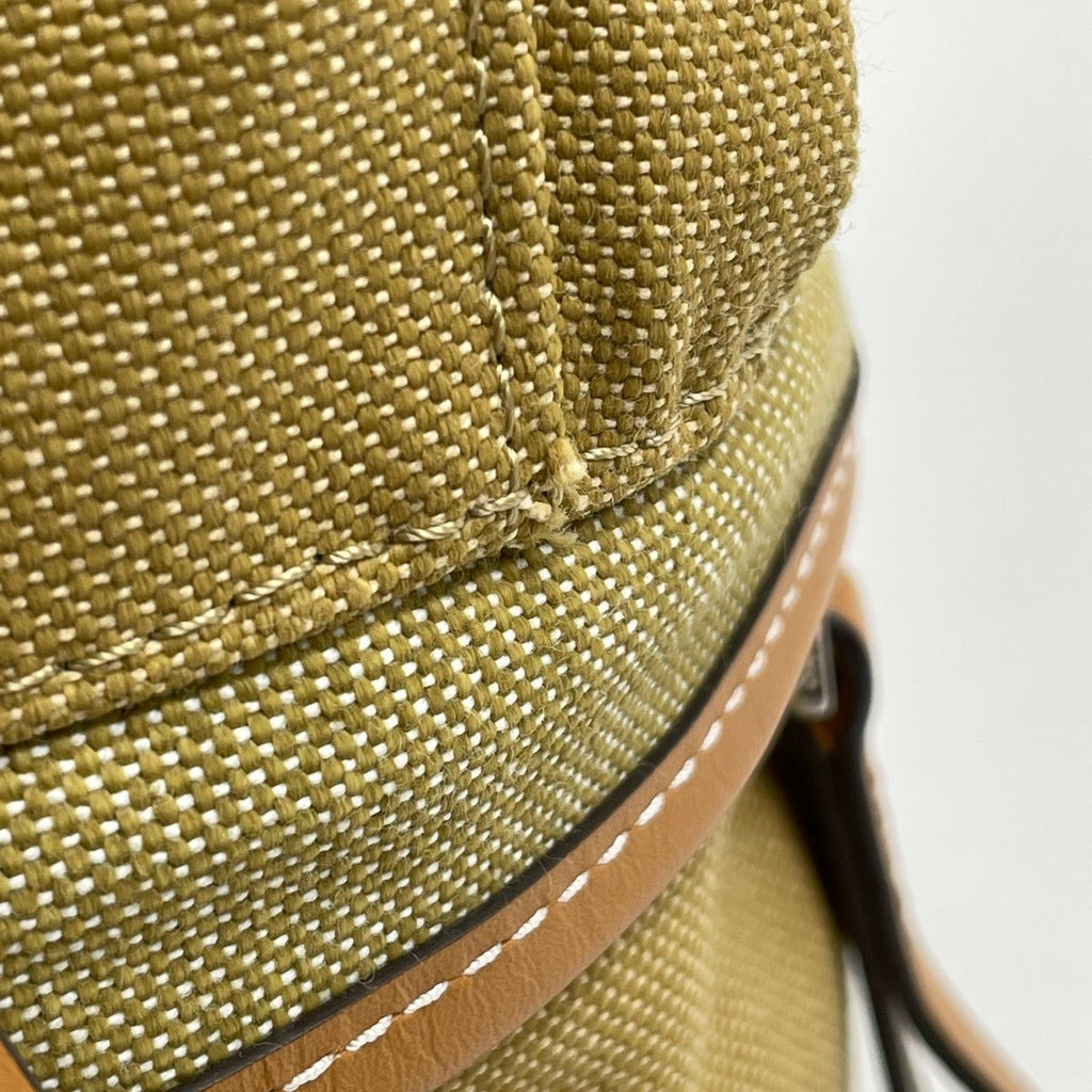 Loewe Anagram Backpack Nature Canvas Beige Yellow Brown — view 8