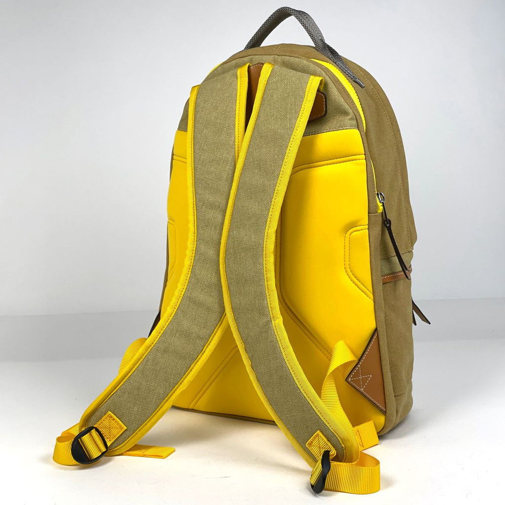 Loewe Anagram Backpack Nature Canvas Beige Yellow Brown — view 2