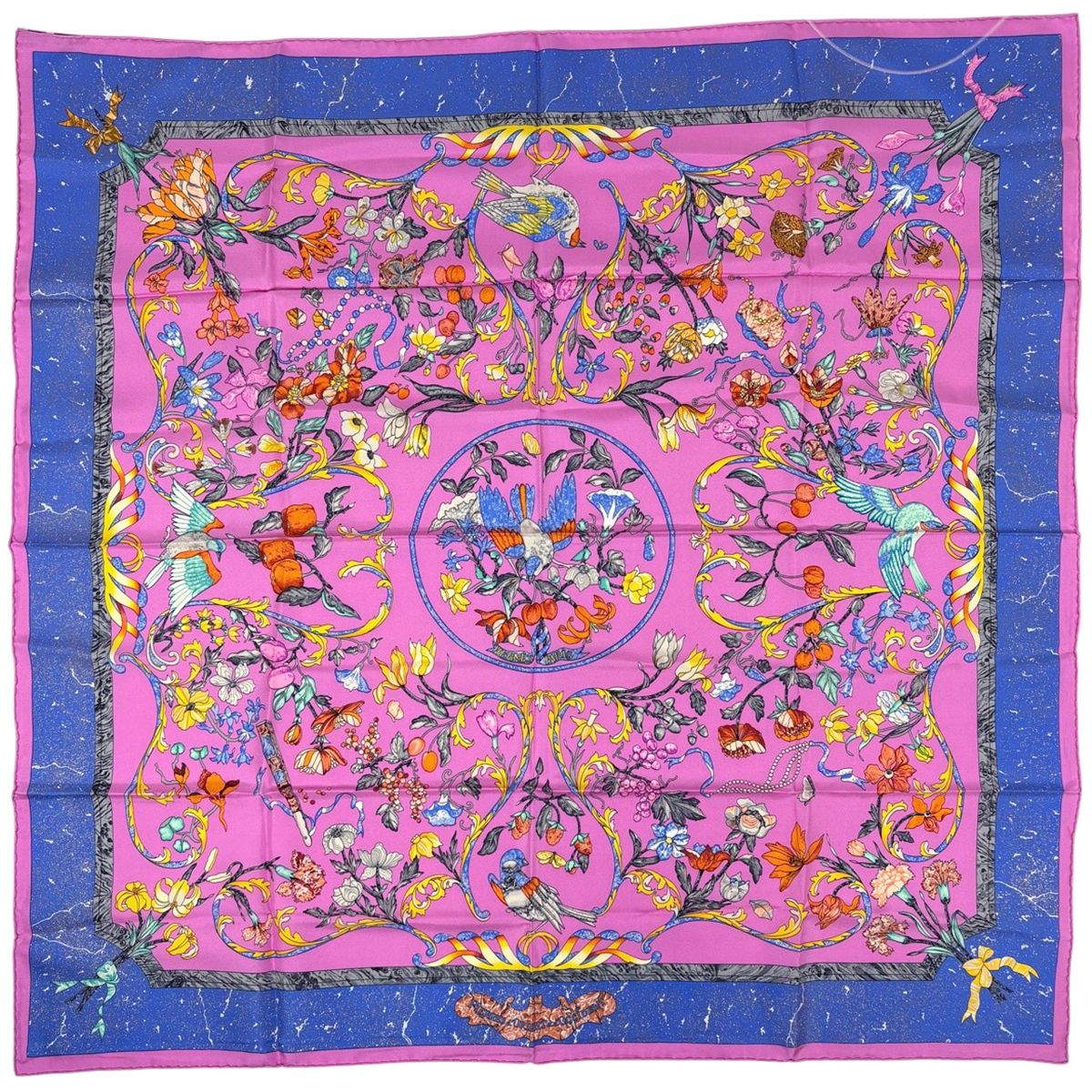 Hermes Carre 90 Pierres D' Orient Et D' Occident Oriental Stone and Western