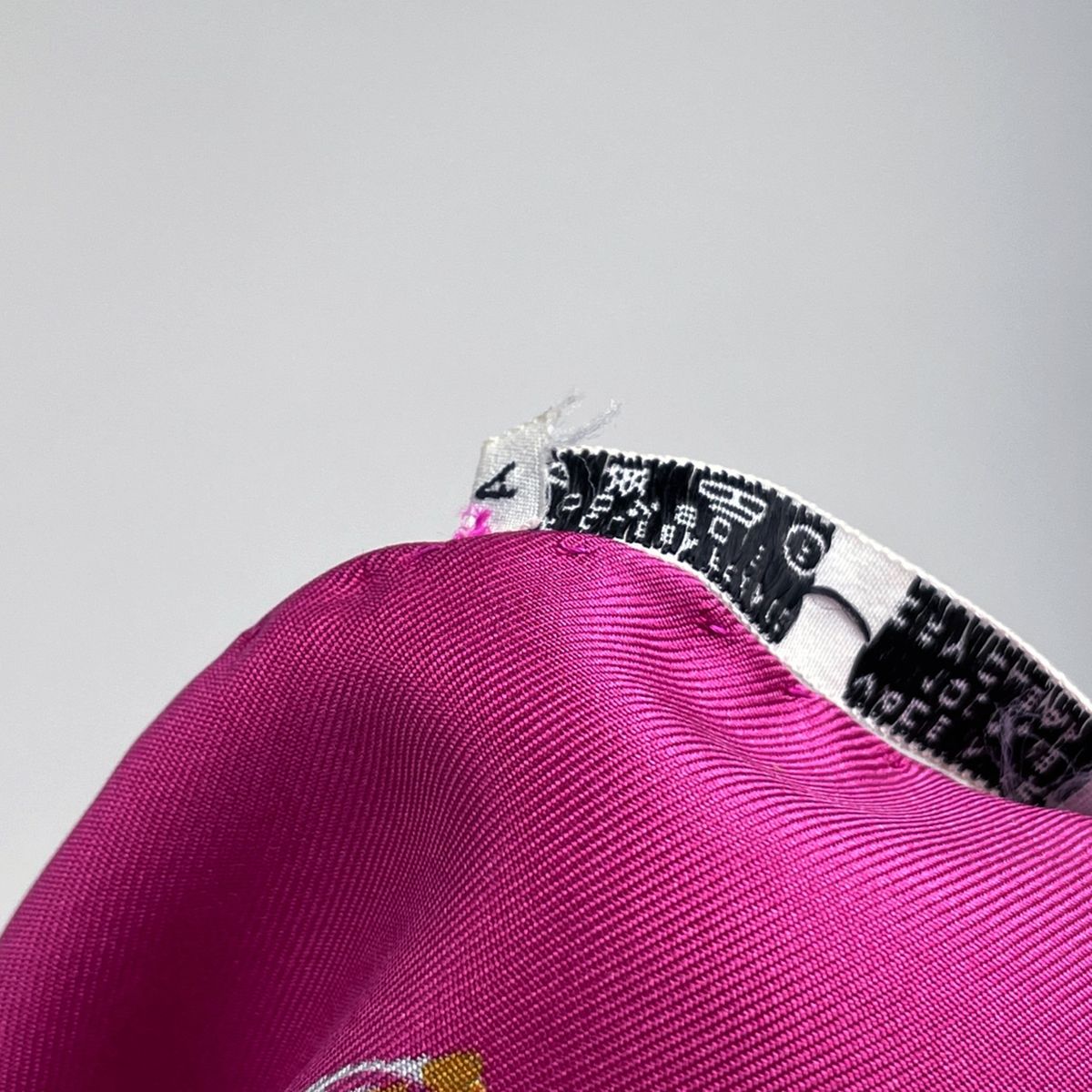 Hermes Carre 90 Costumes Civils Actuels Modern Citizen Scarf Silk Pink Multicolo — view 3