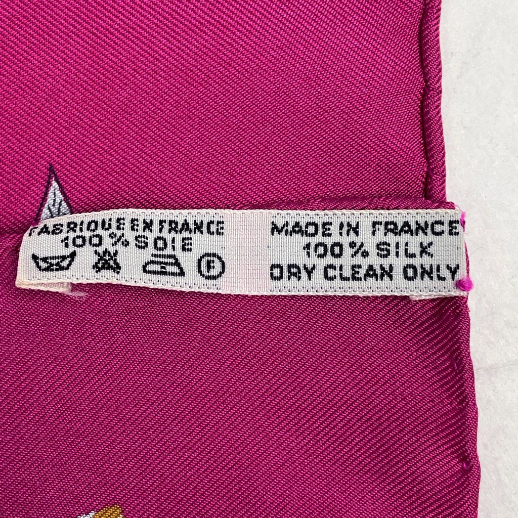 Hermes Carre 90 Costumes Civils Actuels Modern Citizen Scarf Silk Pink Multicolo — view 2