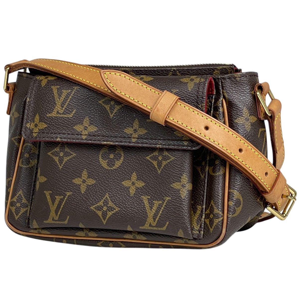 Louis Vuitton Viva-Cite PM Pochette Shoulder Bag Monogram Brown