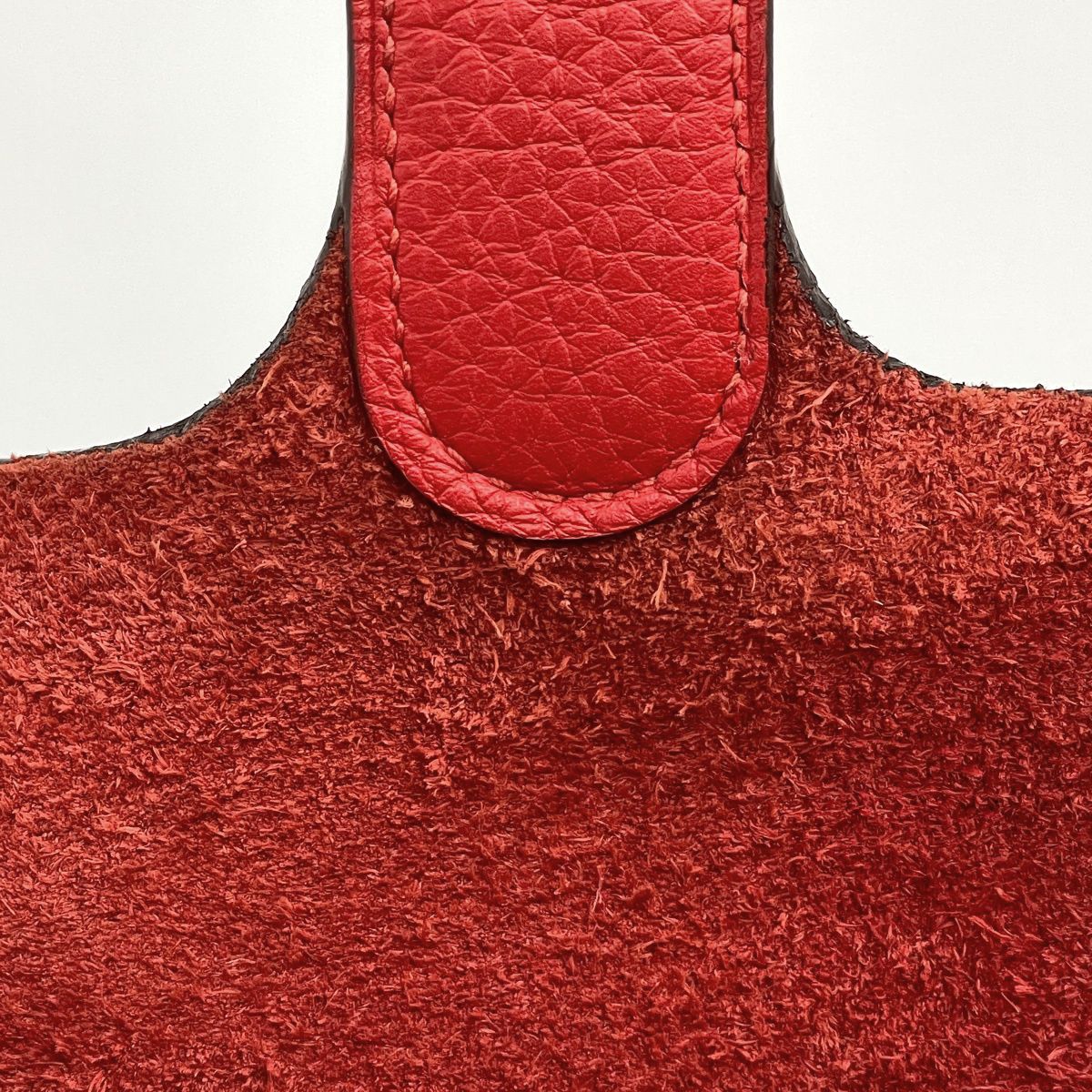 Hermes Picotin Lock MM Handbag Taurillon Clemence Rouge Tomato — view 7