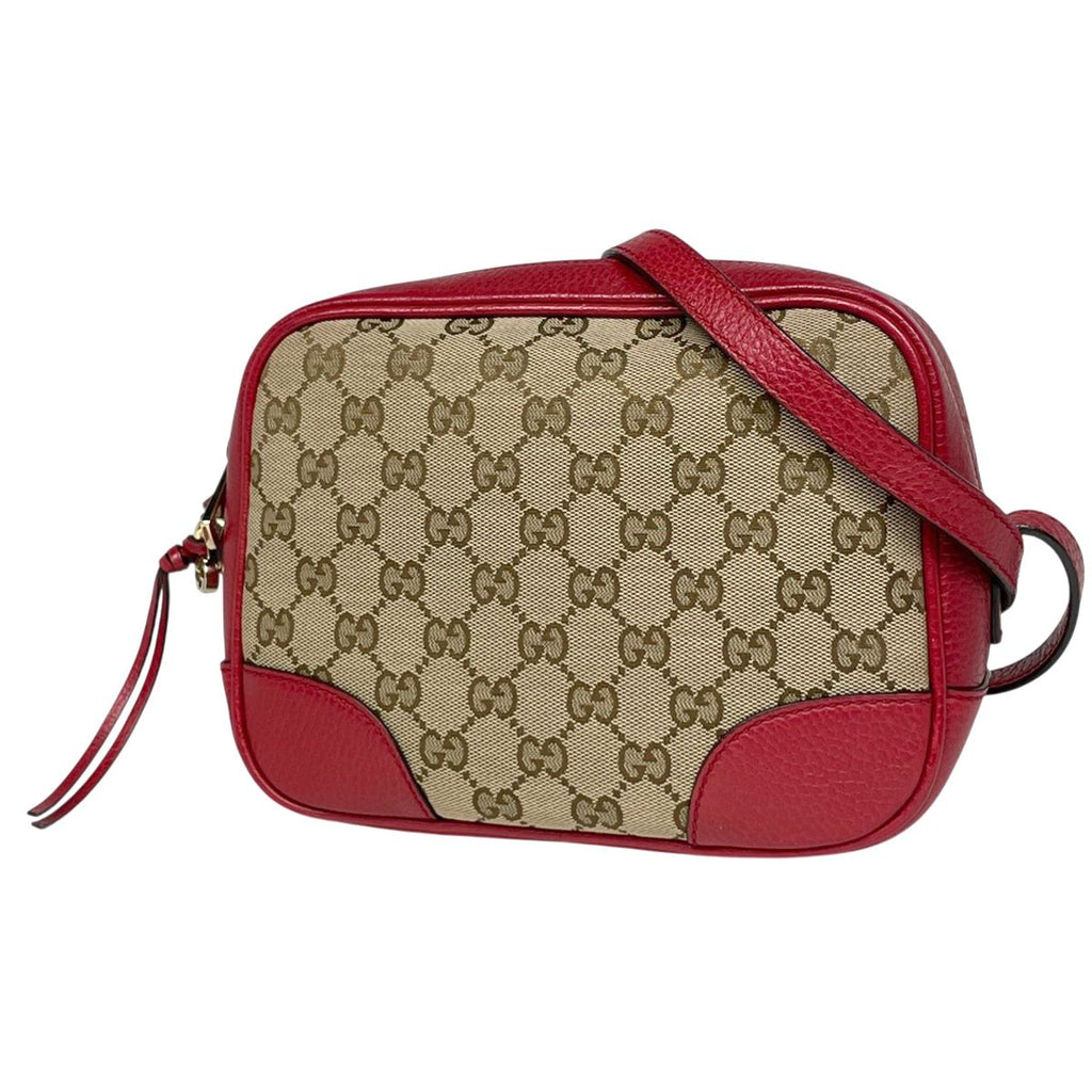 Gucci GG Pattern Shoulder Bag Canvas Brown