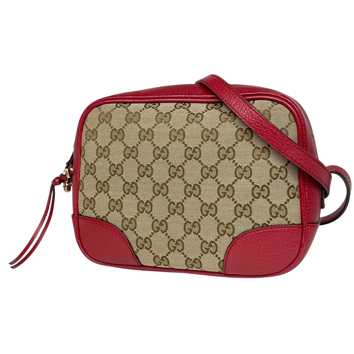 Gucci GG Pattern Shoulder Bag Canvas Brown