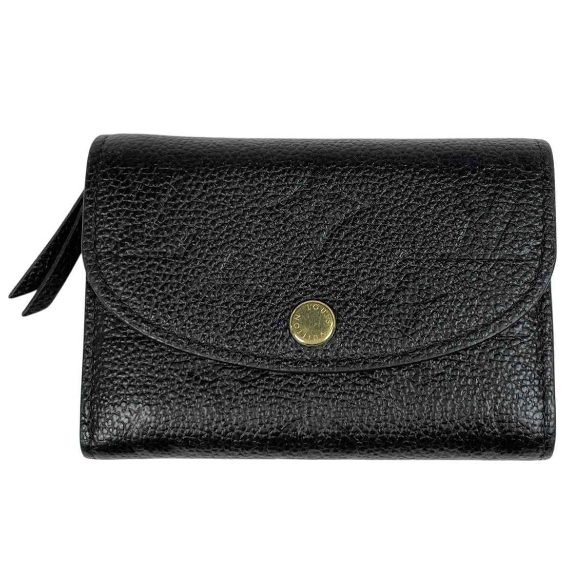 Louis Vuitton Porte-Monnaie Rosalie Card Case Coin Monogram Empreinte Noir