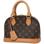 Louis Vuitton Alma BB Shoulder Bag 2-Way Monogram Brown