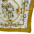 Hermes Carre 90 les Becanes Bicycle Scarf — view 5
